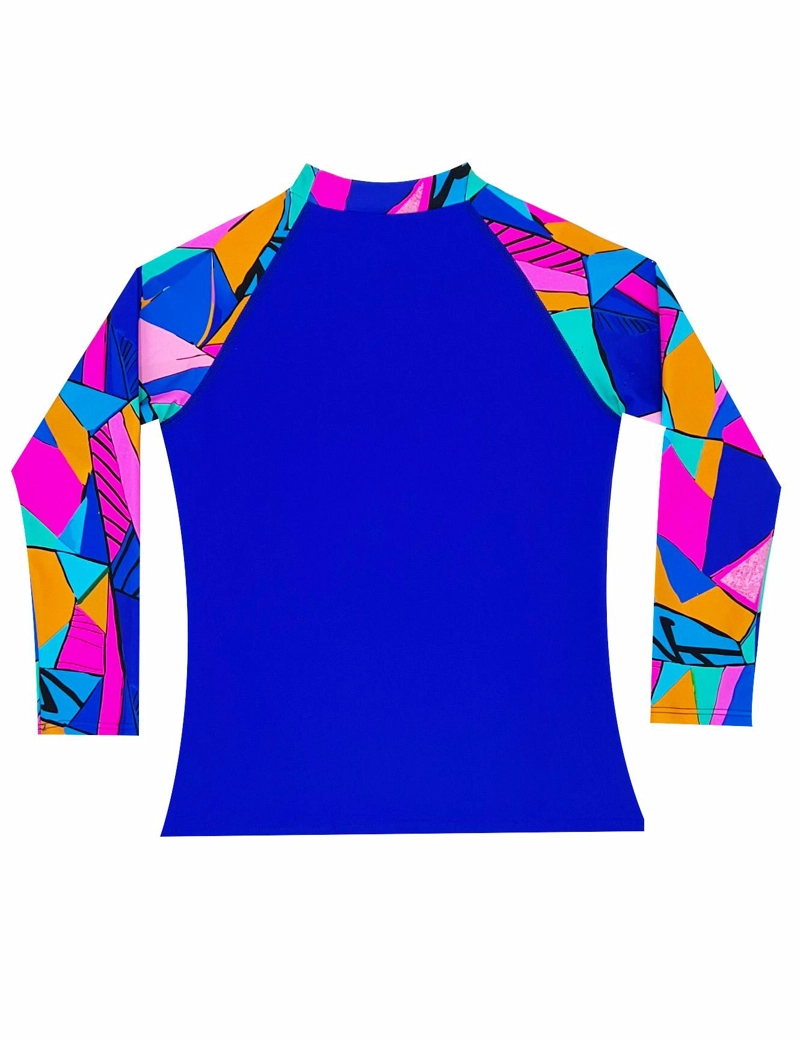POLERA NIÑA PROTECCION UV ESTAMPADO AZUL - AZUL - 14 - 4