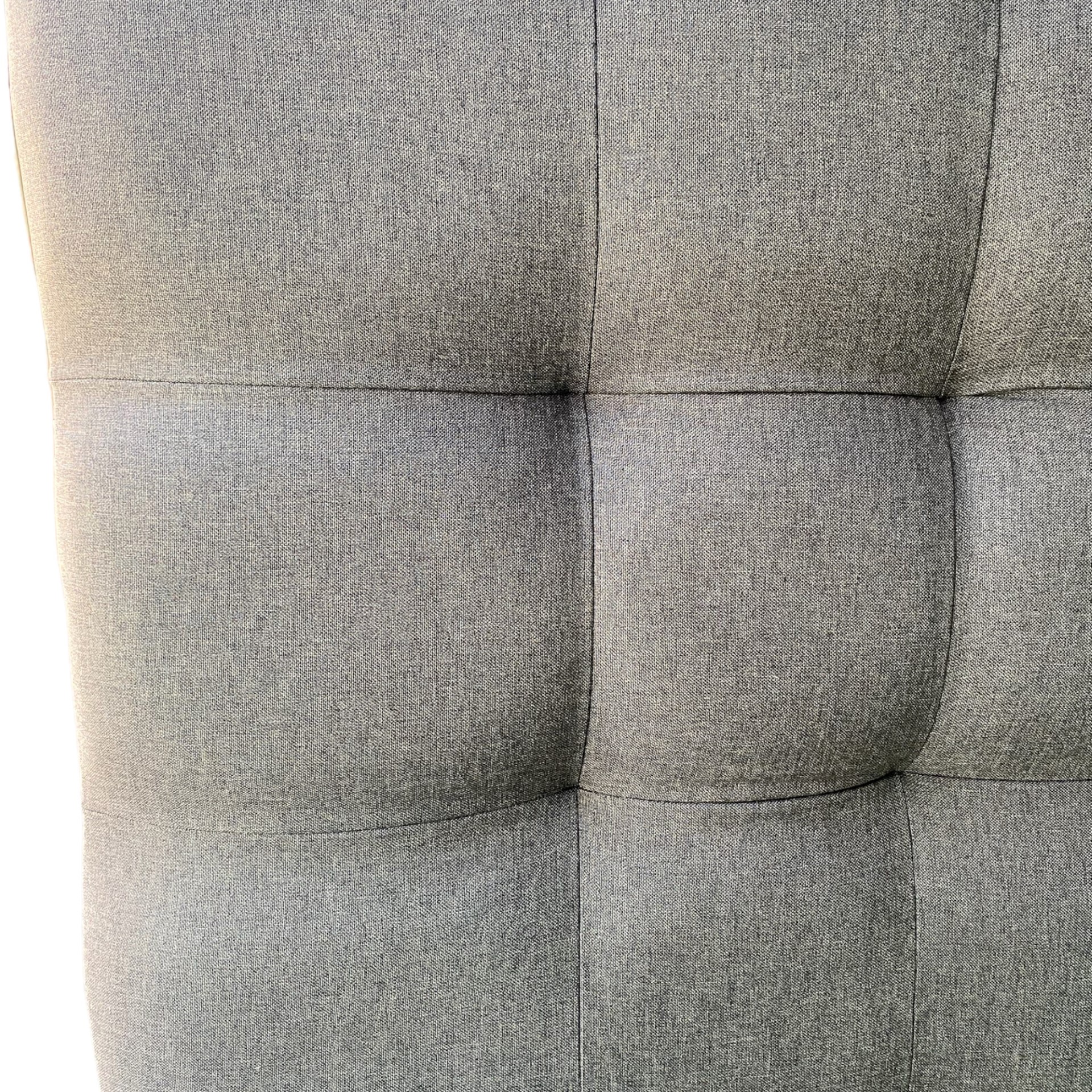 RESPALDO MUEBLES BARCELONA CAMA VALENCIA 1 PLAZA TELA GRIS OSCURO - 3