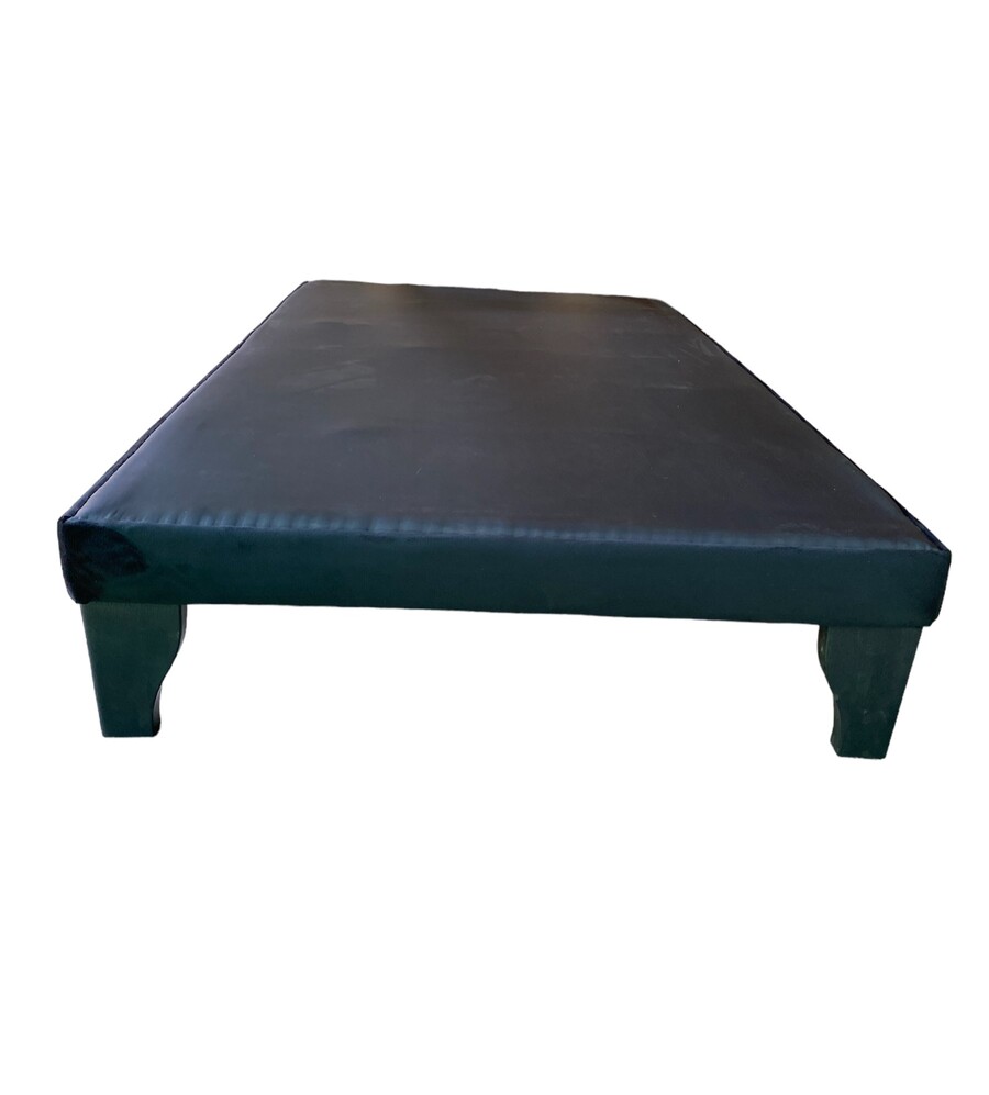 BASE CAMA EUROPEA MUEBLES BARCELONA 1 PLAZA FELPA NEGRO - 2