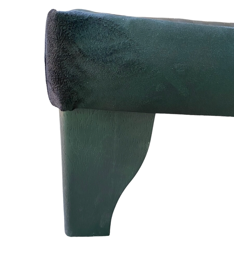 BASE CAMA EUROPEA MUEBLES BARCELONA 1 PLAZA FELPA NEGRO - 3