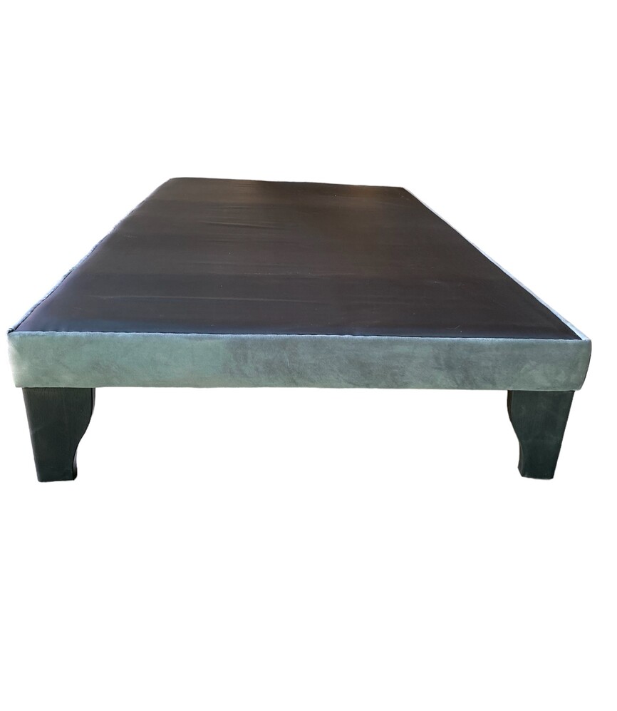BASE DE CAMA EUROPEA 1.5 PLAZAS FELPA GRIS - 2