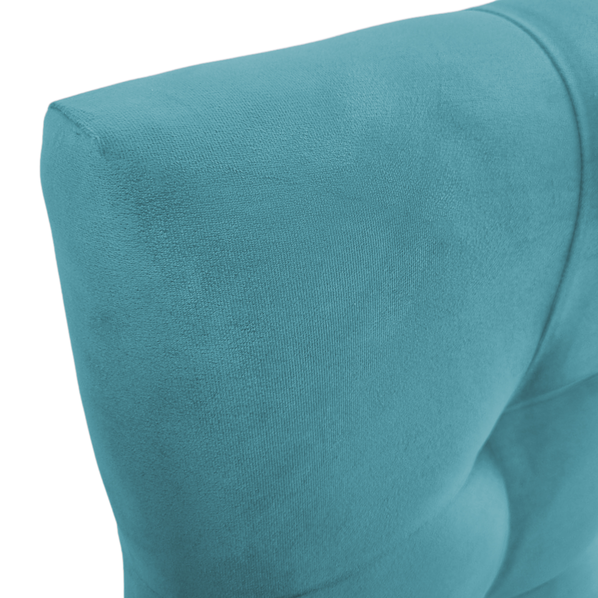 RESPALDO MUEBLES BARCELONA CAMA VALENCIA 1 PLAZA FELPA TURQUESA - 4