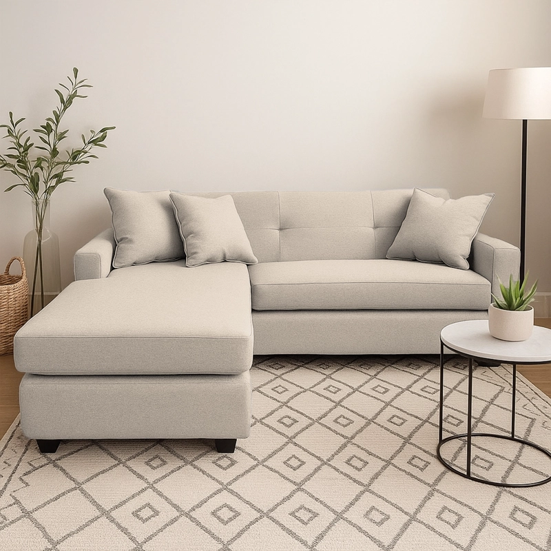SOFA L INTERCAMBIABLE NEW SEVILLA LINO BEIGE - 1