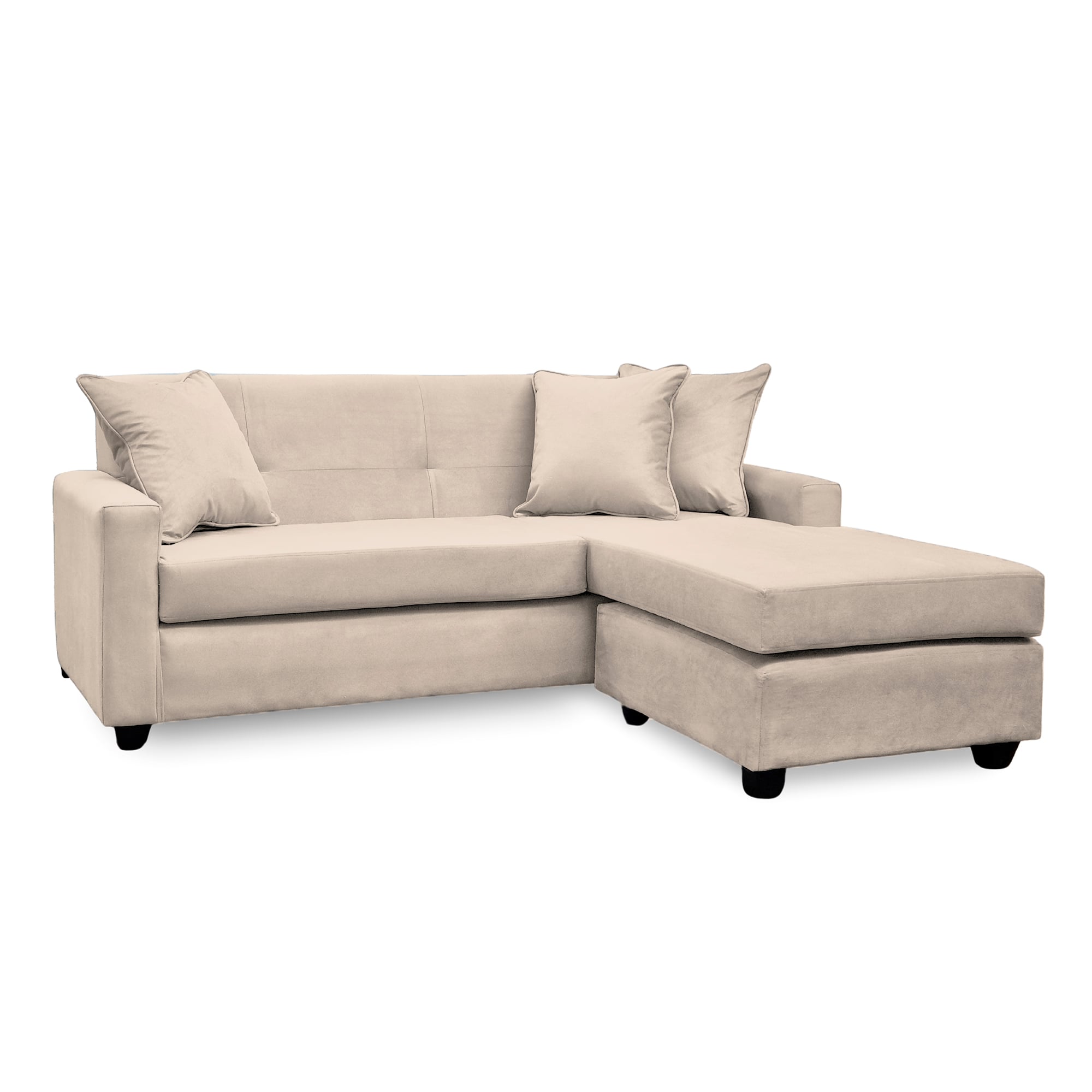 SOFA L INTERCAMBIABLE NEW SEVILLA FELPA BEIGE - 2