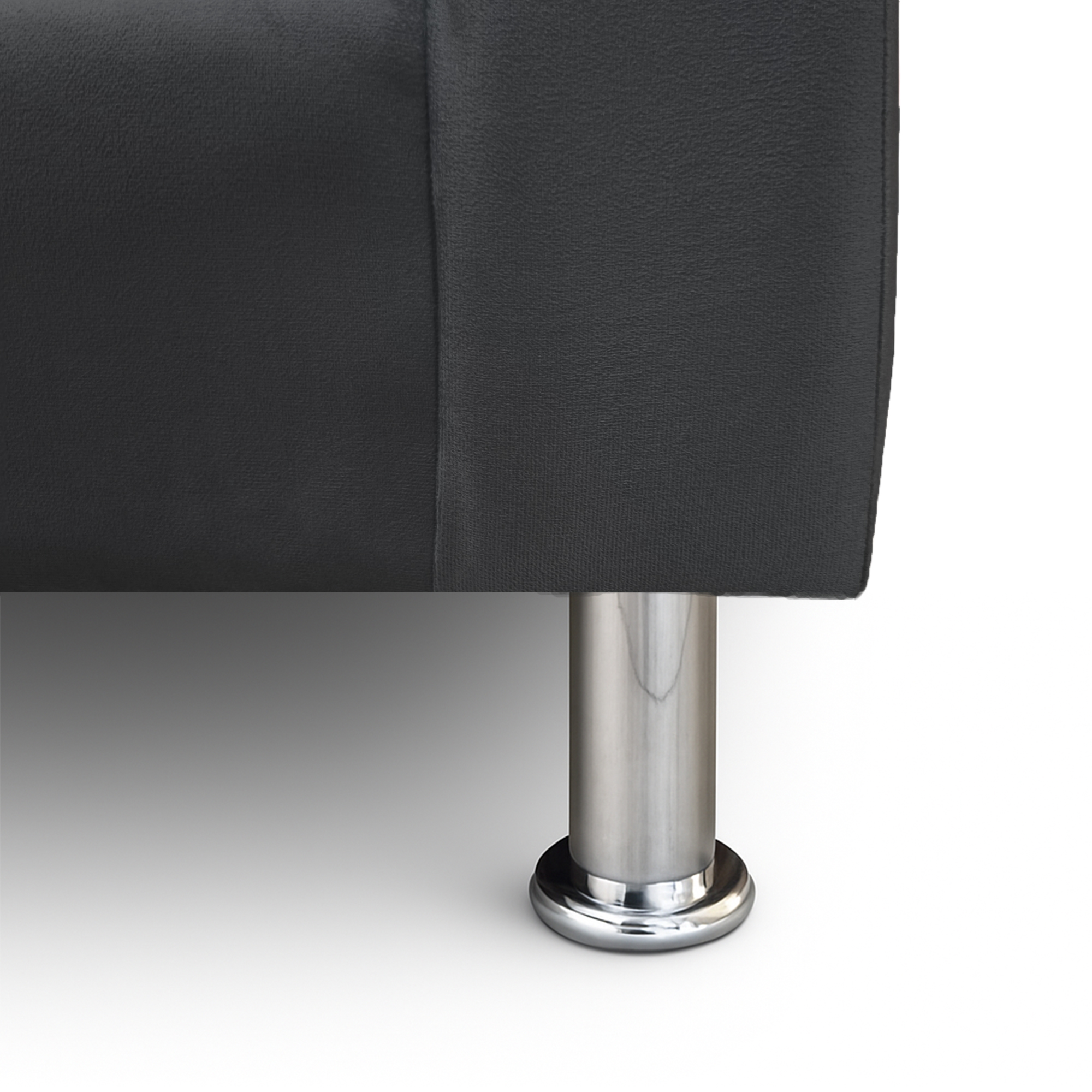 SOFA 2 CUERPOS NEW MALLORCA FELPA NEGRO - 4