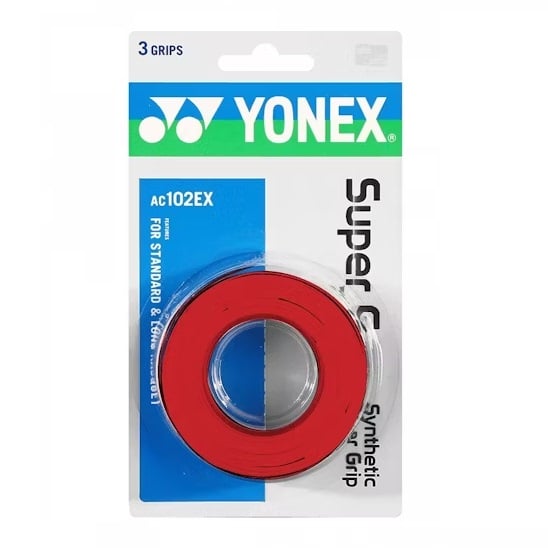 OVERGRIP YONEX SUPER GRAP ROJO X3 TENIS/PADEL - 1