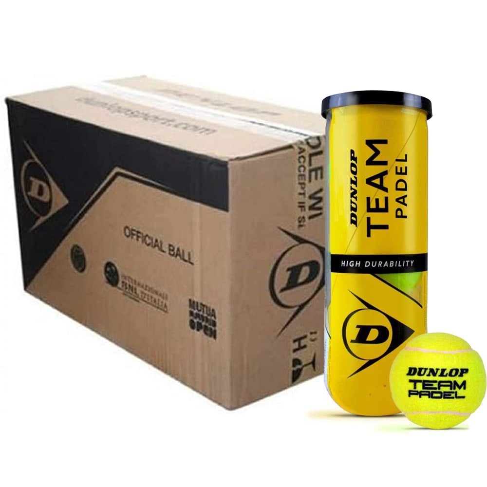 CAJA DE PELOTAS DUNLOP PADEL TEAM X3 - 24 TARROS - 1