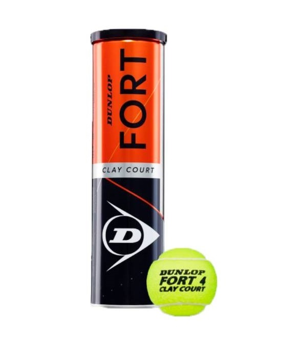 3 TARROS DE PELOTAS DE TENIS DUNLOP FORT CLAY X4 - 1