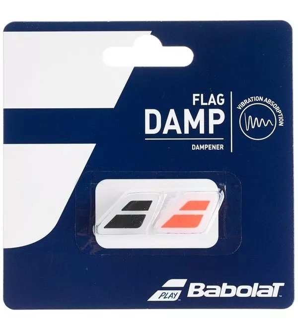 ANTIVIBRADOR BABOLAT FLAG DAMP NEGRO/ROJO X2 - 1