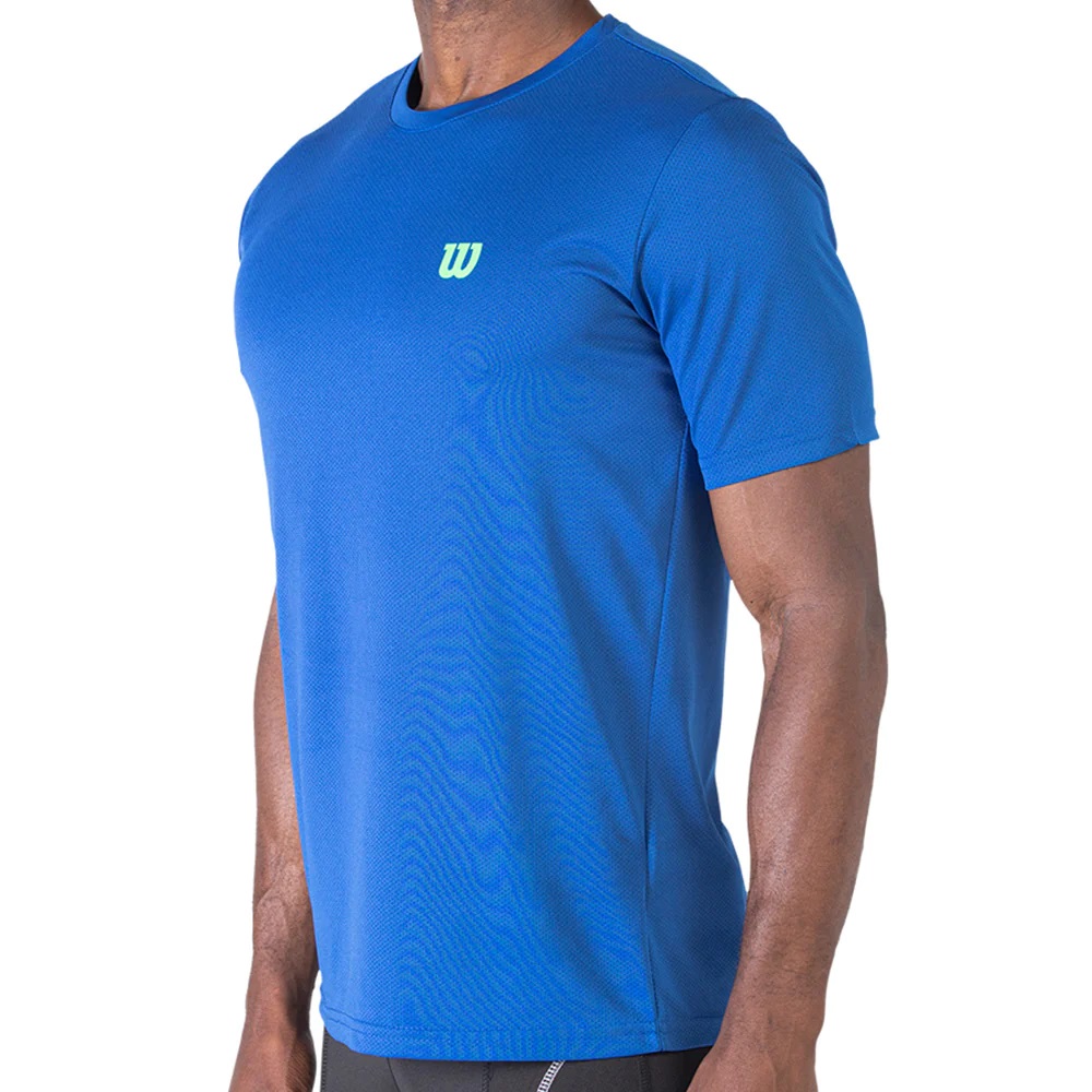POLERA WILSON PERFORADA CELESTE TENIS/PADEL - 2