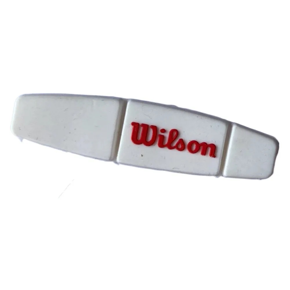 ANTIVIBRADOR WILSON LARGO SILICONA DE TENIS BLANCO - 1