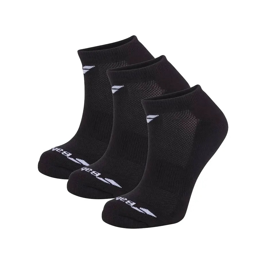 CALCETÍN DEPORTIVO BABOLAT NEGRO INVISIBLE - 3 PARES TENIS PADEL - 1
