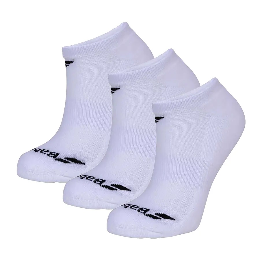 CALCETÍN DEPORTIVO BABOLAT BLANCO INVISIBLE - 3 PARES TENIS PADEL - 1