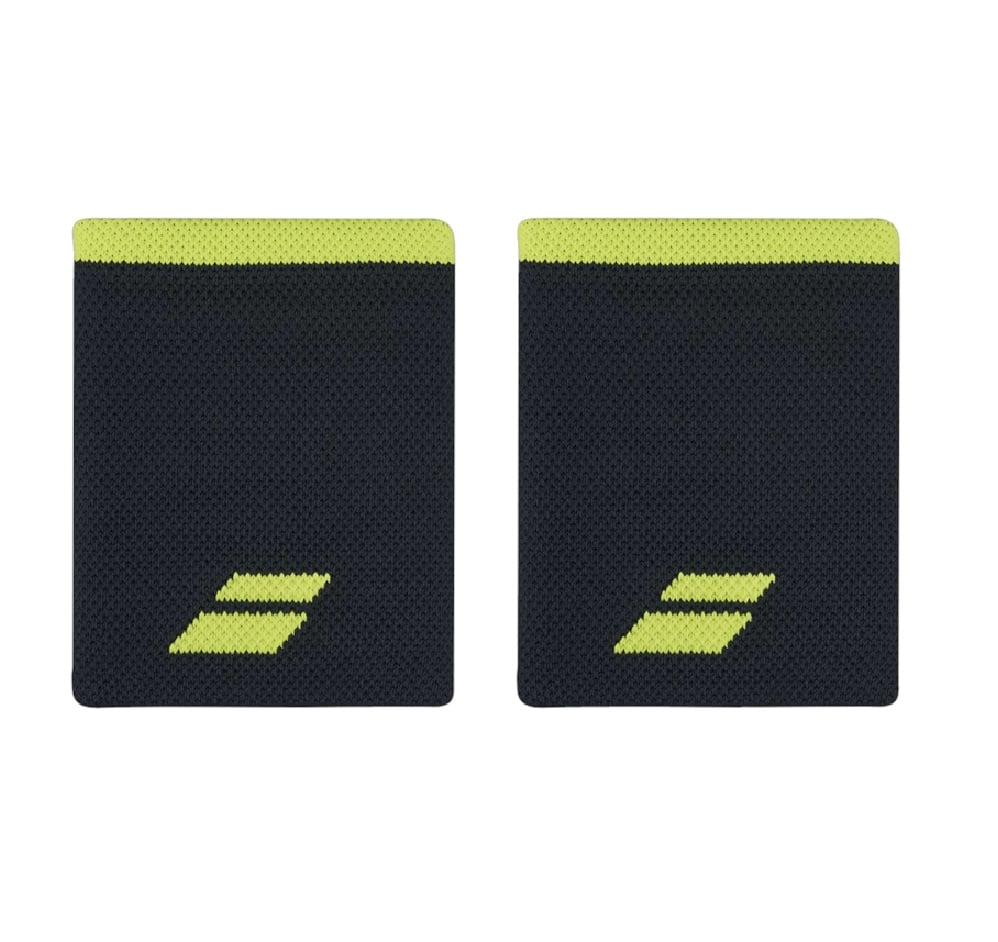 MUÑEQUERA BABOLAT JUMBO NEGRO AMARILLO X2 TENIS PADEL - 1