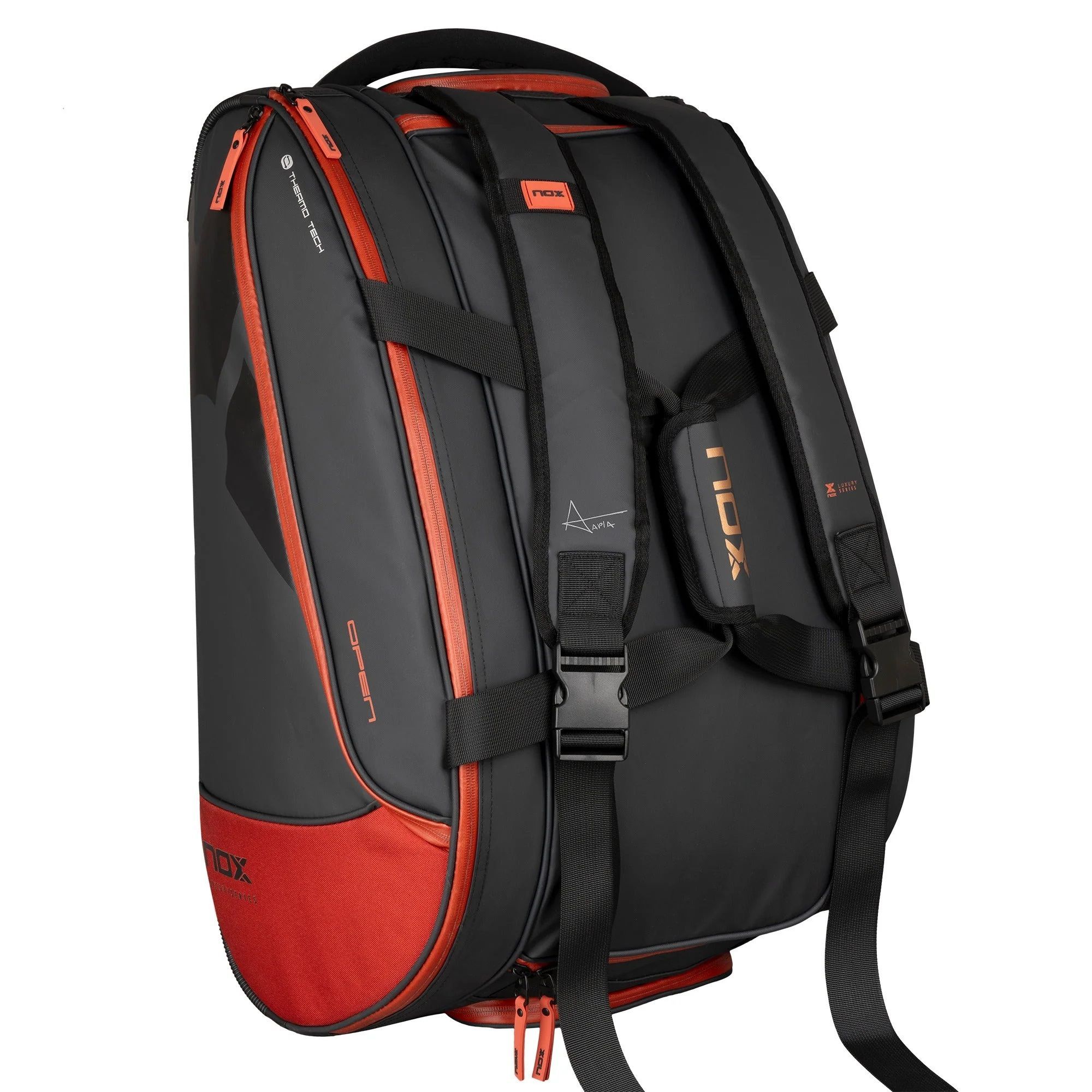 BOLSO PALETERO NOX OPEN SERIES NEGRO/ROJO - 3