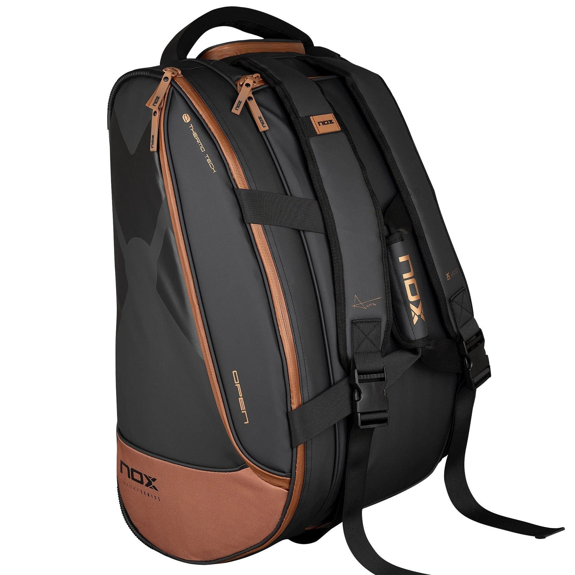 BOLSO PALETERO NOX OPEN SERIES NEGRO/MARRÓN - 3
