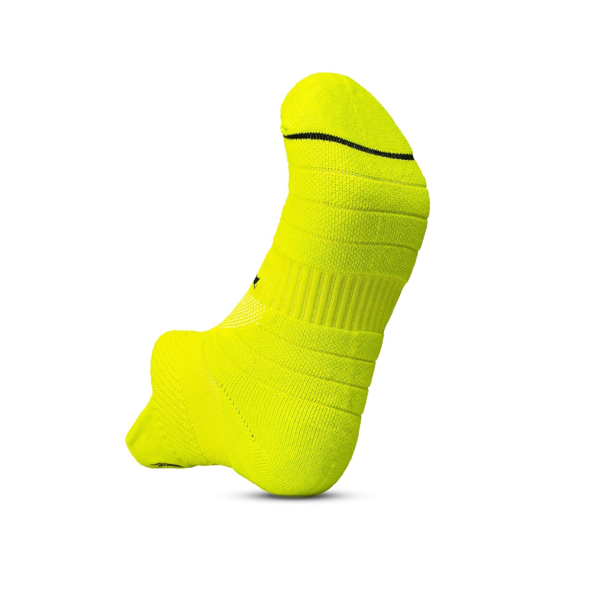 CALCETÍN TILKI TOBILLERO LEHINDE AMARILLO FLUOR TENIS PADEL - 3
