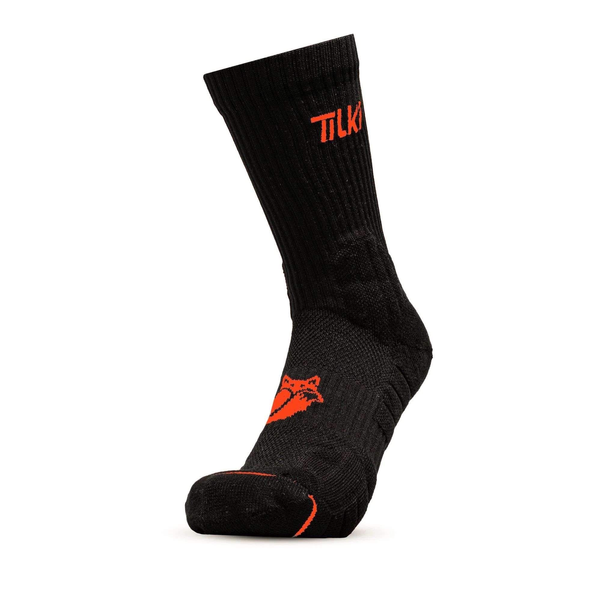 CALCETÍN TILKI CREW D2 LEHINDE NEGRO/BLANCO TENIS PADEL - 3