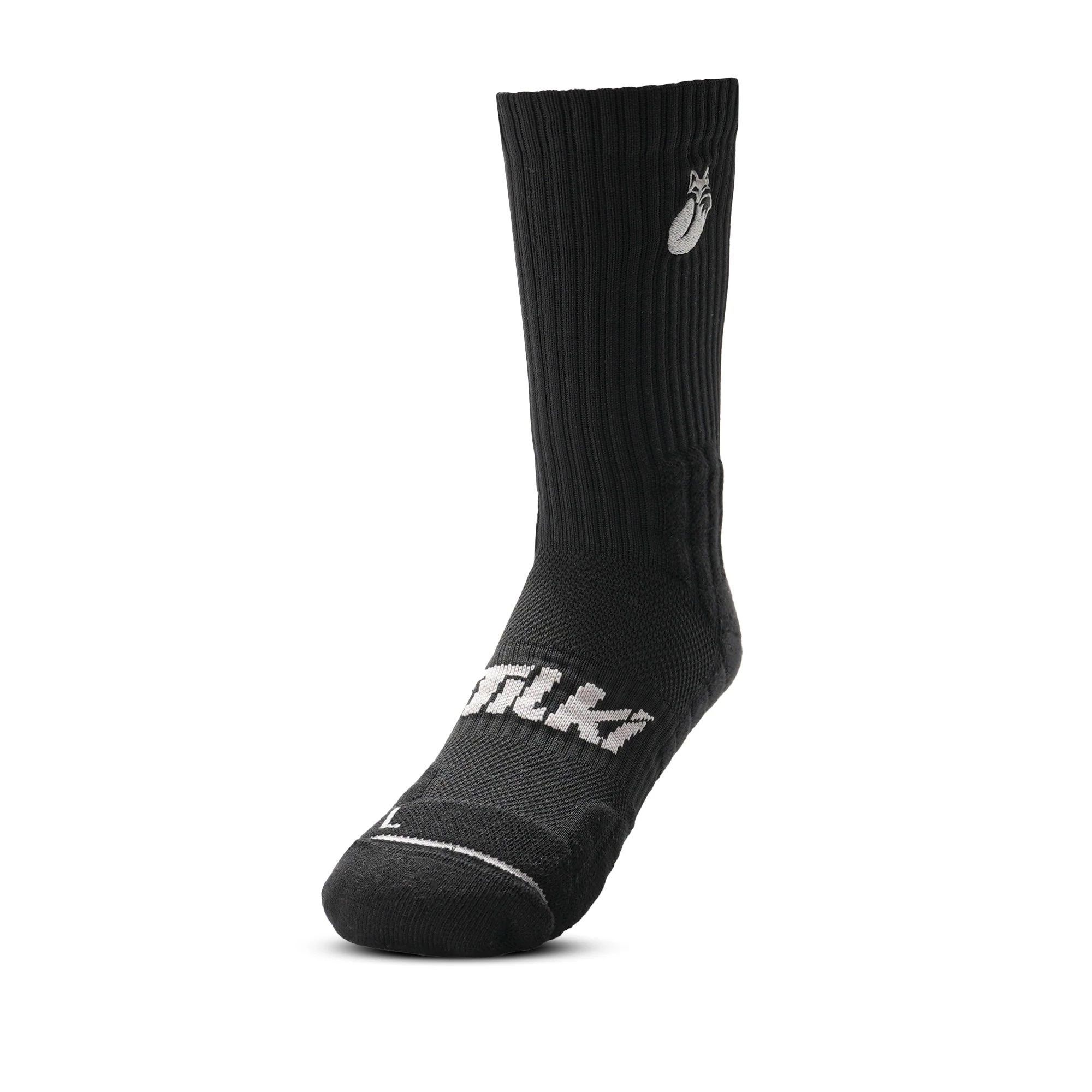 CALCETÍN TILKI CREW D3 LEHINDE NEGRO/BLANCO TENIS PADEL - 2