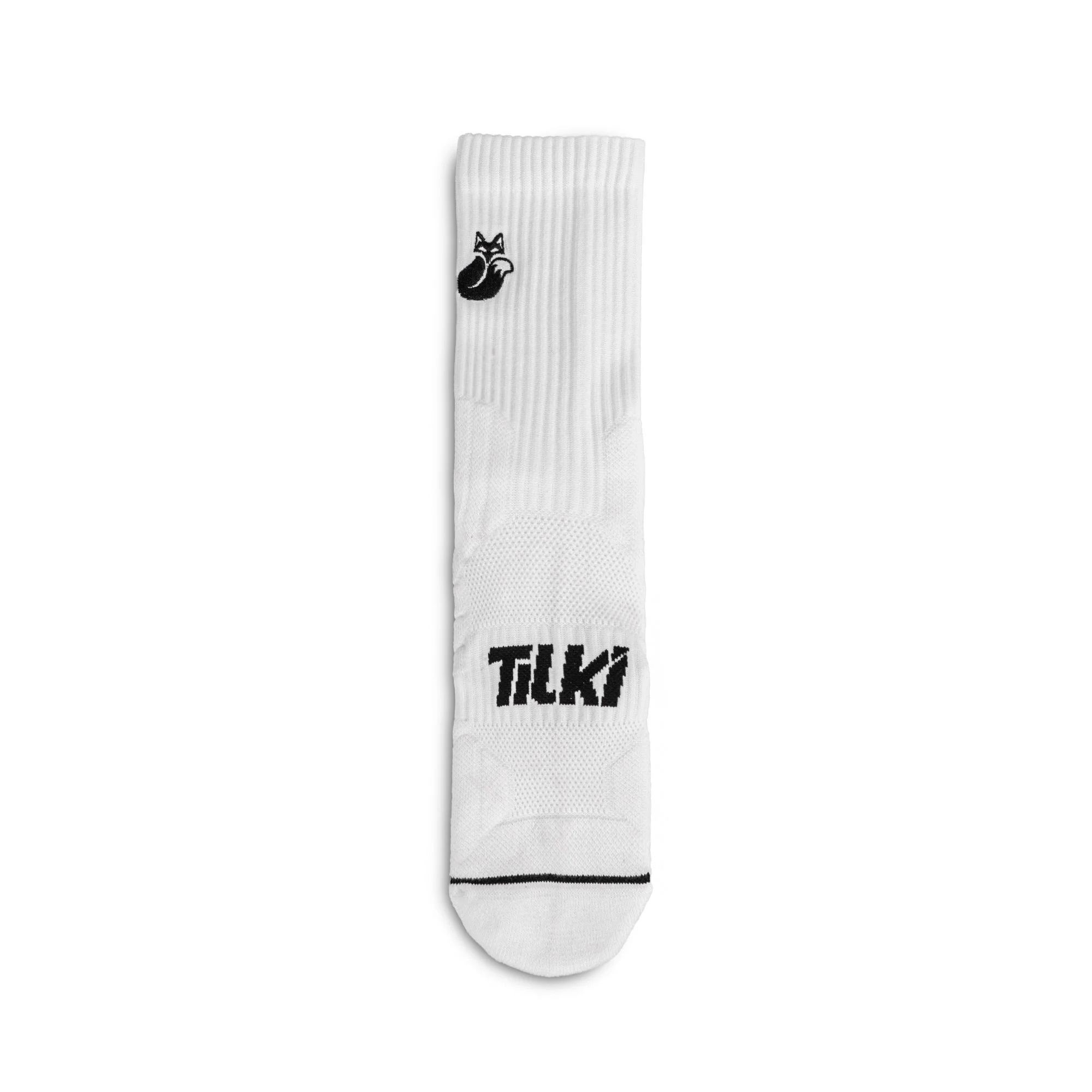 CALCETÍN TILKI CREW D1 LEHINDE BLANCO TENIS PADEL - 3
