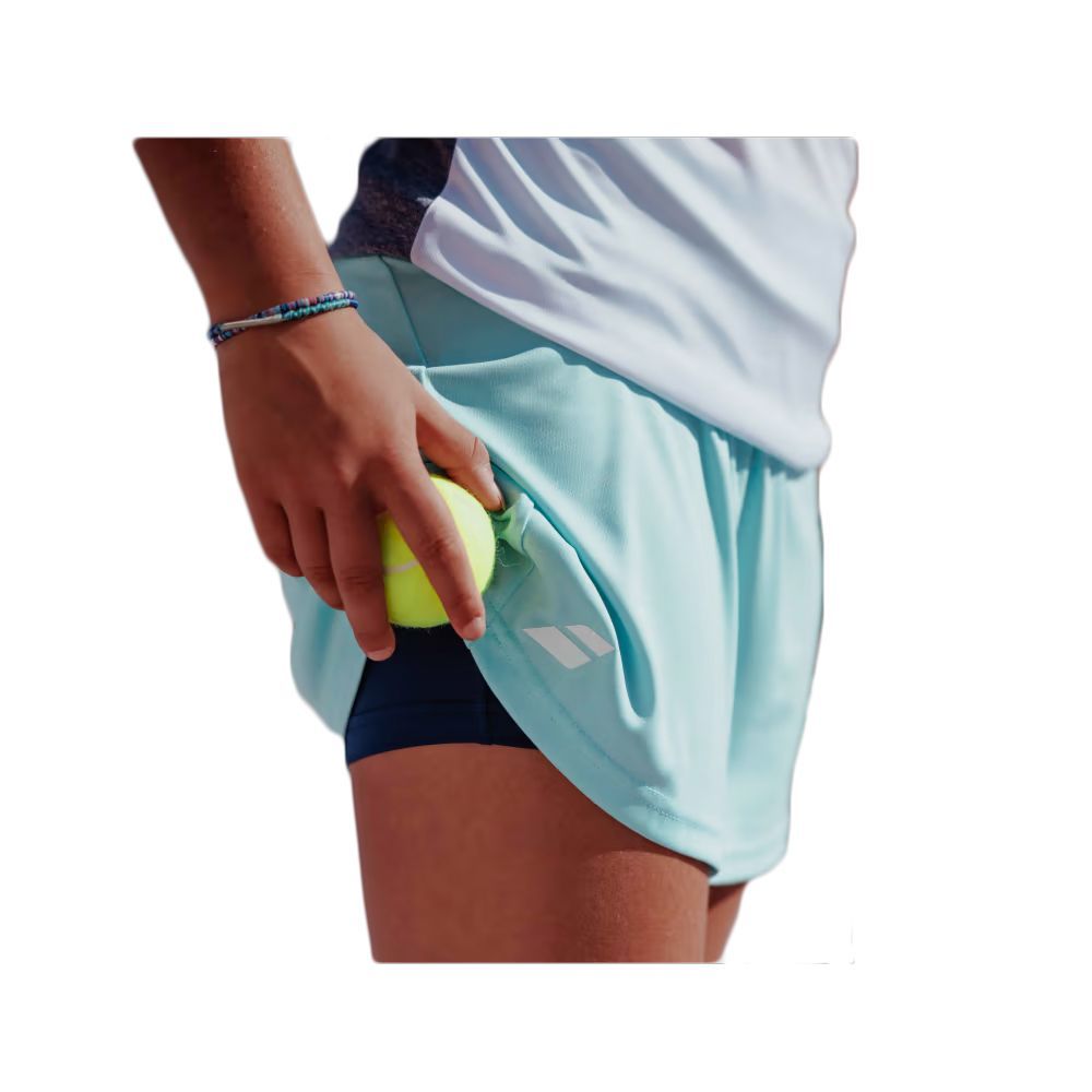 FALDA BABOLAT PLAY CON CALZA CELESTE TENIS PADEL - 3