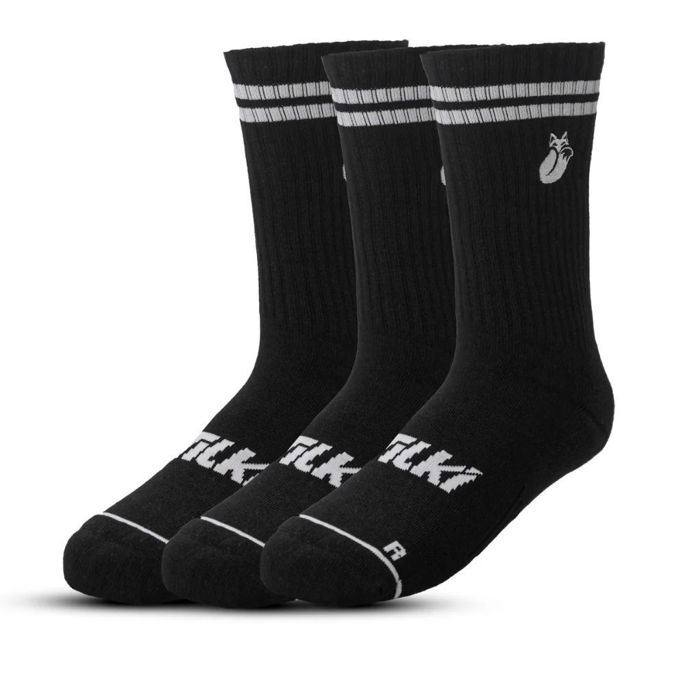 CALCETÍN TILKI COMFORT LINE NEGRO PACK X3 TENIS PADEL - 1