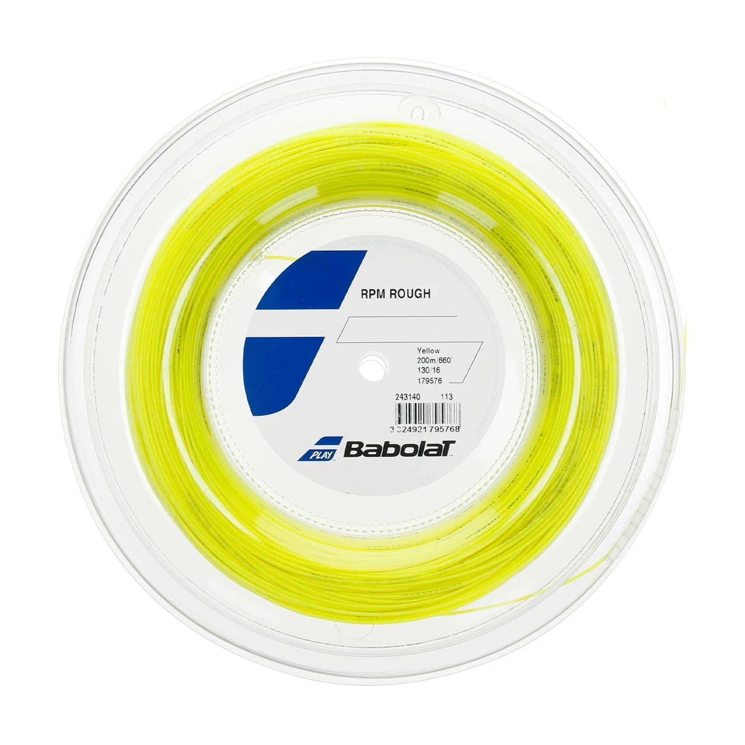ROLLO DE CUERDA BABOLAT RPM ROUGH AMARILLO 1.25 - 200M - 1