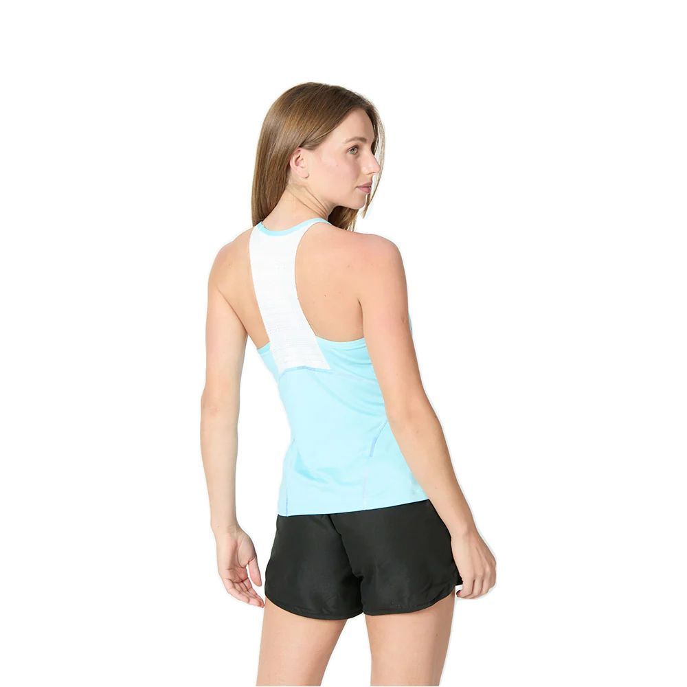 POLERA WILSON MUJER FLIRTY RACERBACK CELESTE TENIS PADEL - 2