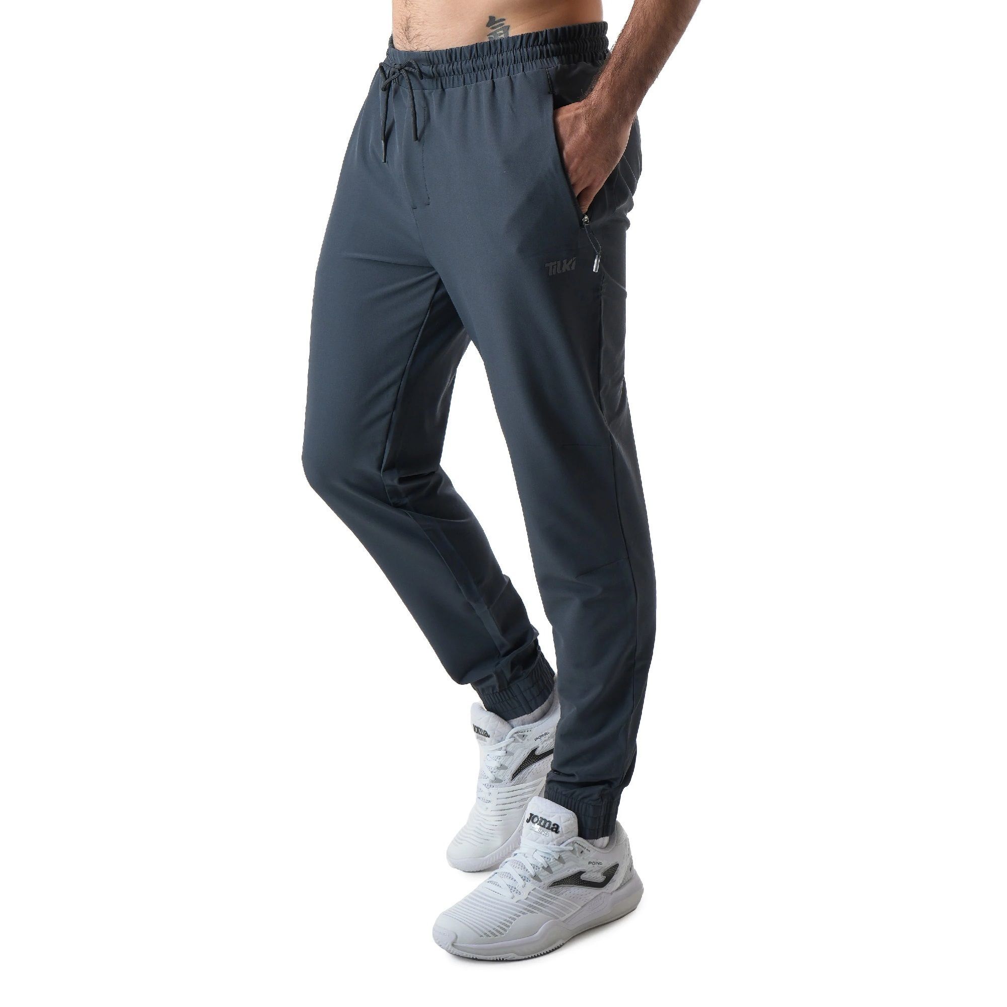 PANTALÓN TILKI TRAINING POLY LEHINDE GRIS TENIS PADEL - 1