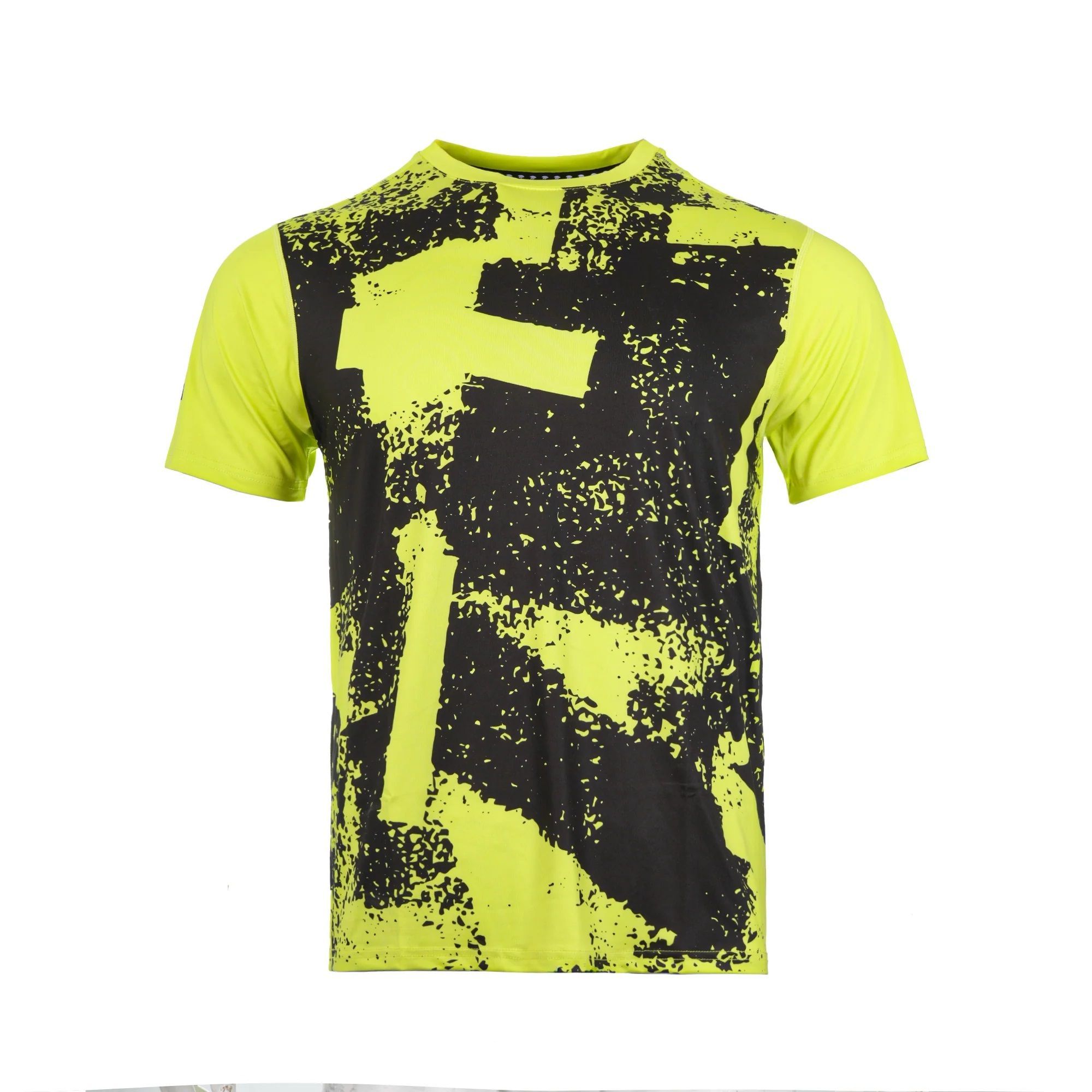POLERA TILKI PRINT POLY TEMEL AMARILLO FLUOR TENIS PADEL - 1