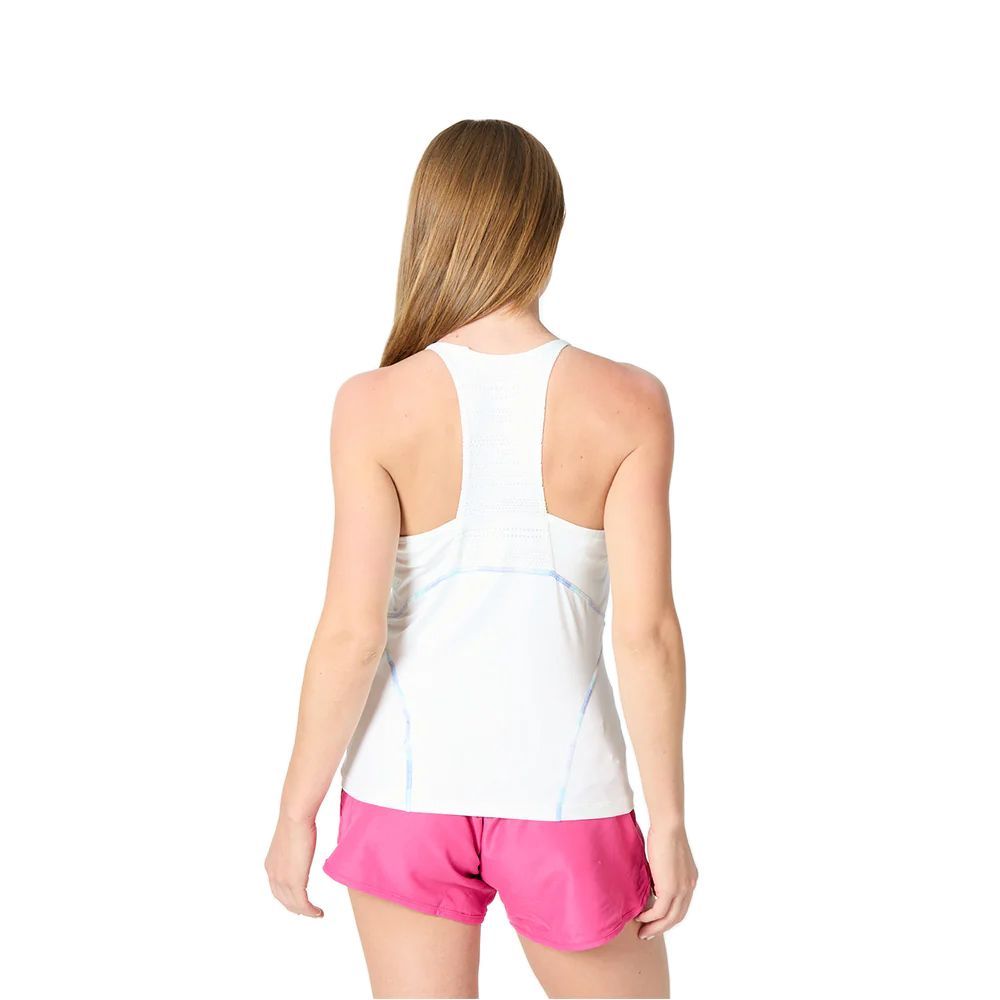POLERA WILSON MUJER FLIRTY RACERBACK BLANCA TENIS PADEL - 2