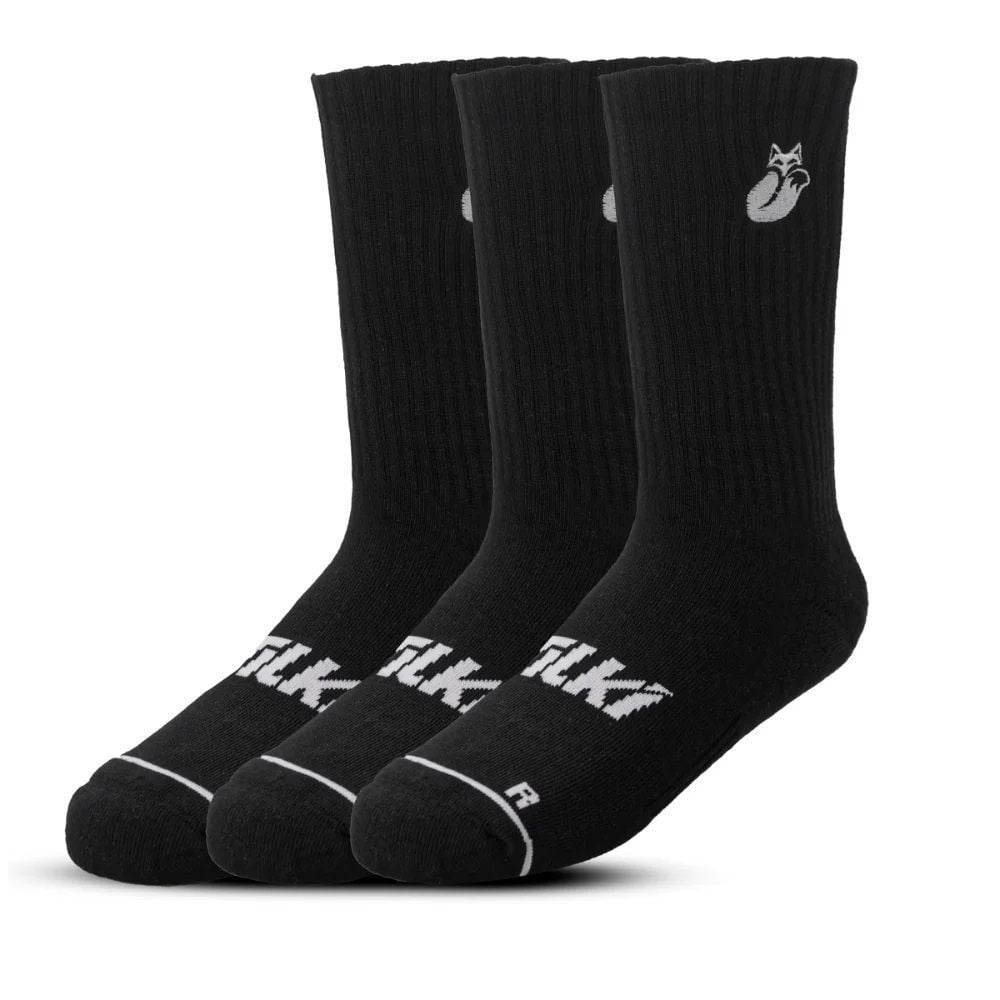 CALCETÍN TILKI COMFORT NEGRO PACK X3 TENIS PADEL - 1