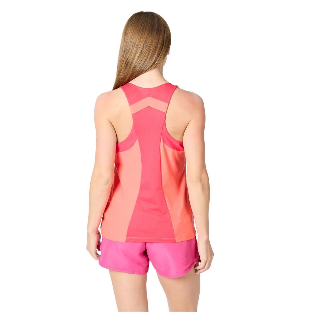 POLERA WILSON MUJER SOLANA RACERBACK NARANJA TENIS PADEL - 2