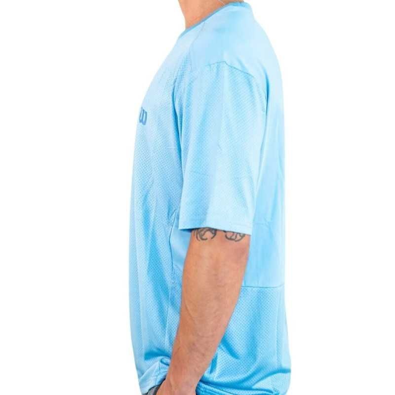 POLERA WILSON MILENIUM CELESTE TENIS PADEL - 2