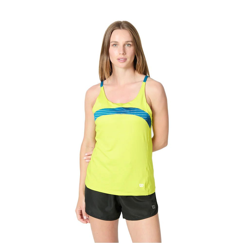 POLERA WILSON MUJER COLOR FLIGHT STRAPPY TENIS PADEL - 1