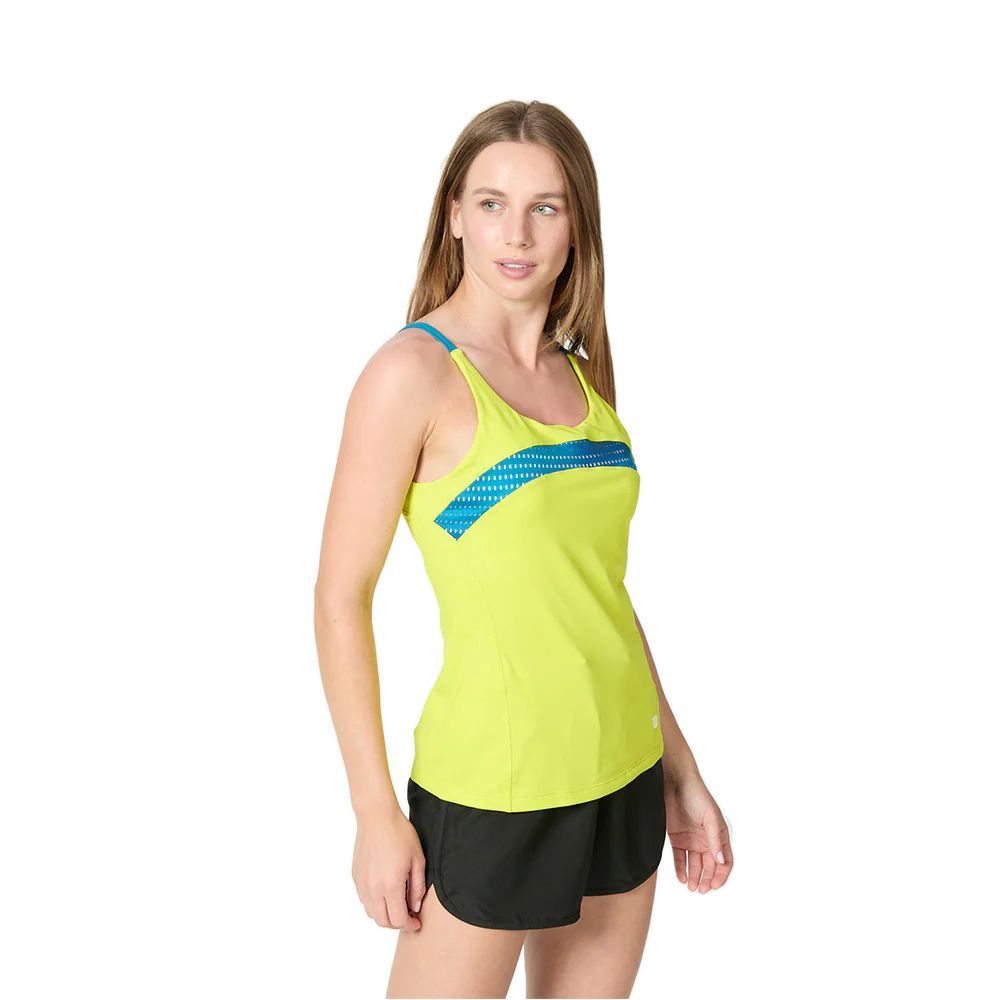 POLERA WILSON MUJER COLOR FLIGHT STRAPPY TENIS PADEL - 2
