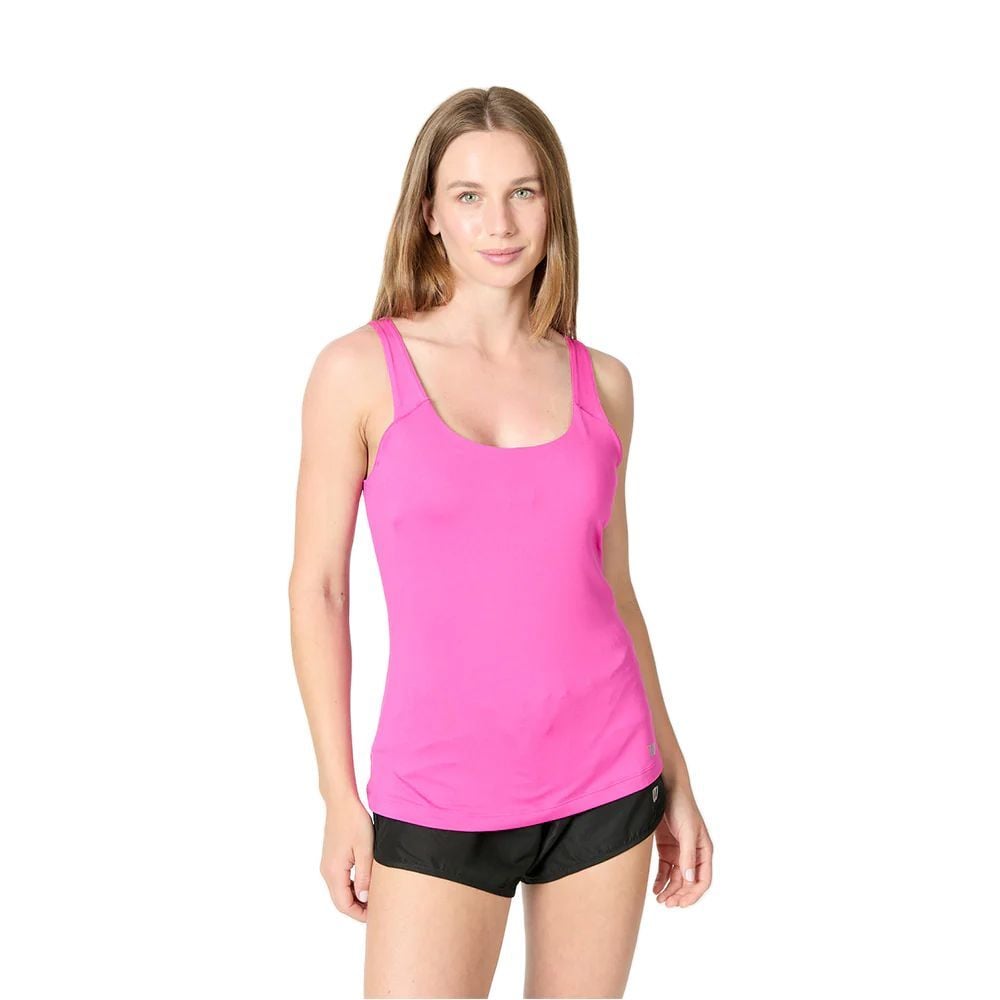 POLERA WILSON MUJER SU LADDER BACK TENIS PADEL - 1