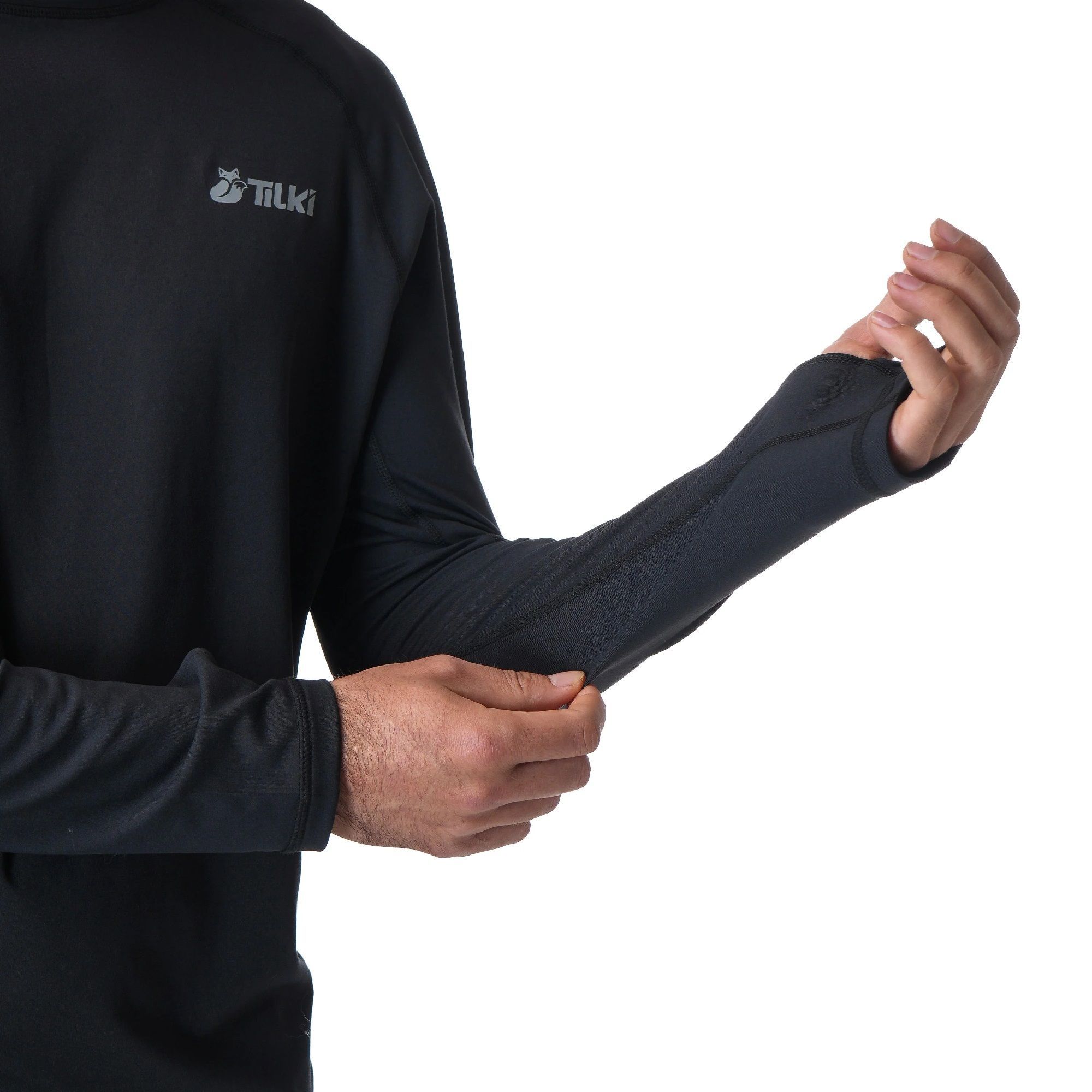POLERA TILKI PRIMERA CAPA HAREKET NEGRA TENIS PADEL - 2