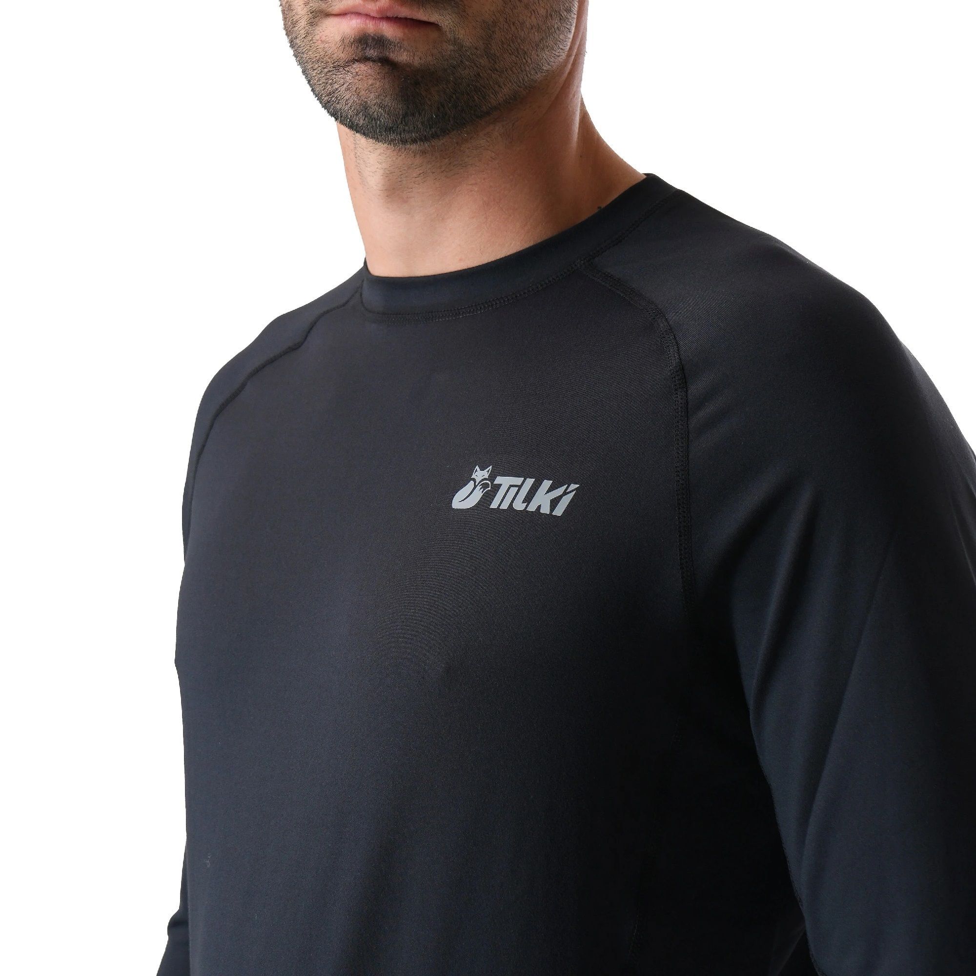POLERA TILKI PRIMERA CAPA HAREKET NEGRA TENIS PADEL - 3