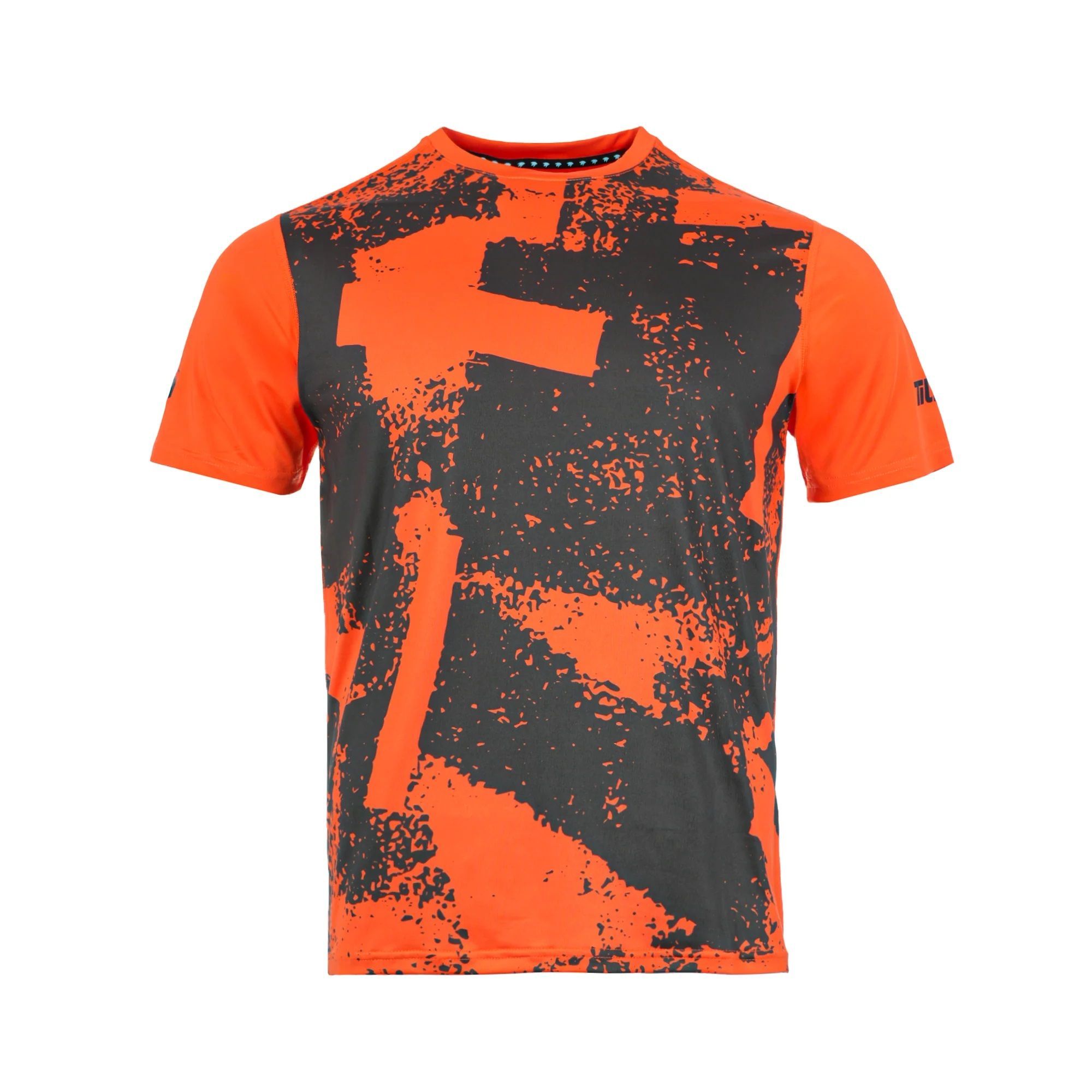 POLERA TILKI PRINT POLY TEMEL NARANJA TENIS PADEL - 1