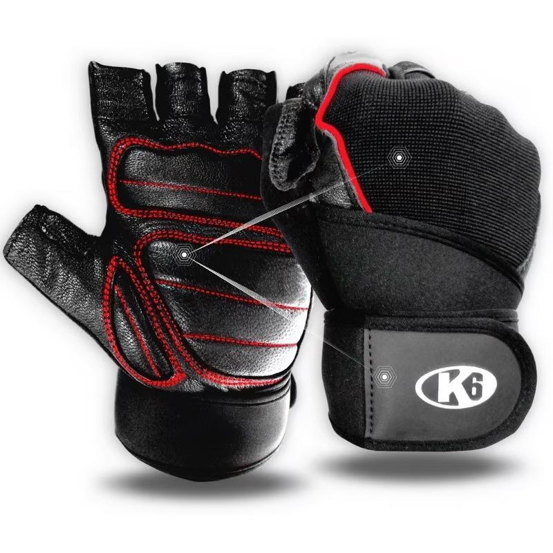 GUANTE FITNESS K6 ICE BORDER PAR - 2