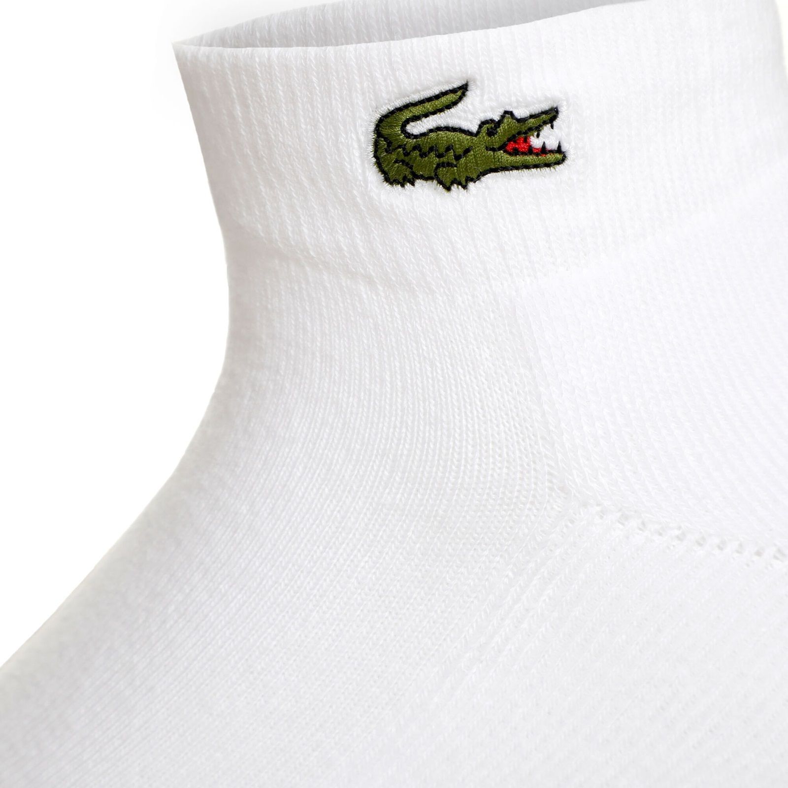 CALCETIN LACOSTE SPORT CORTO BLANCO TENIS PADEL - 2