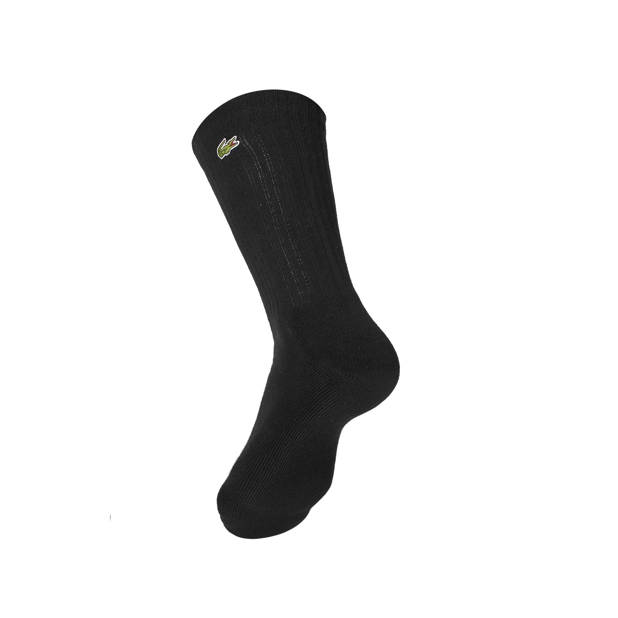 CALCETIN LACOSTE SPORT NEGRO X3 TENIS PADEL - 3