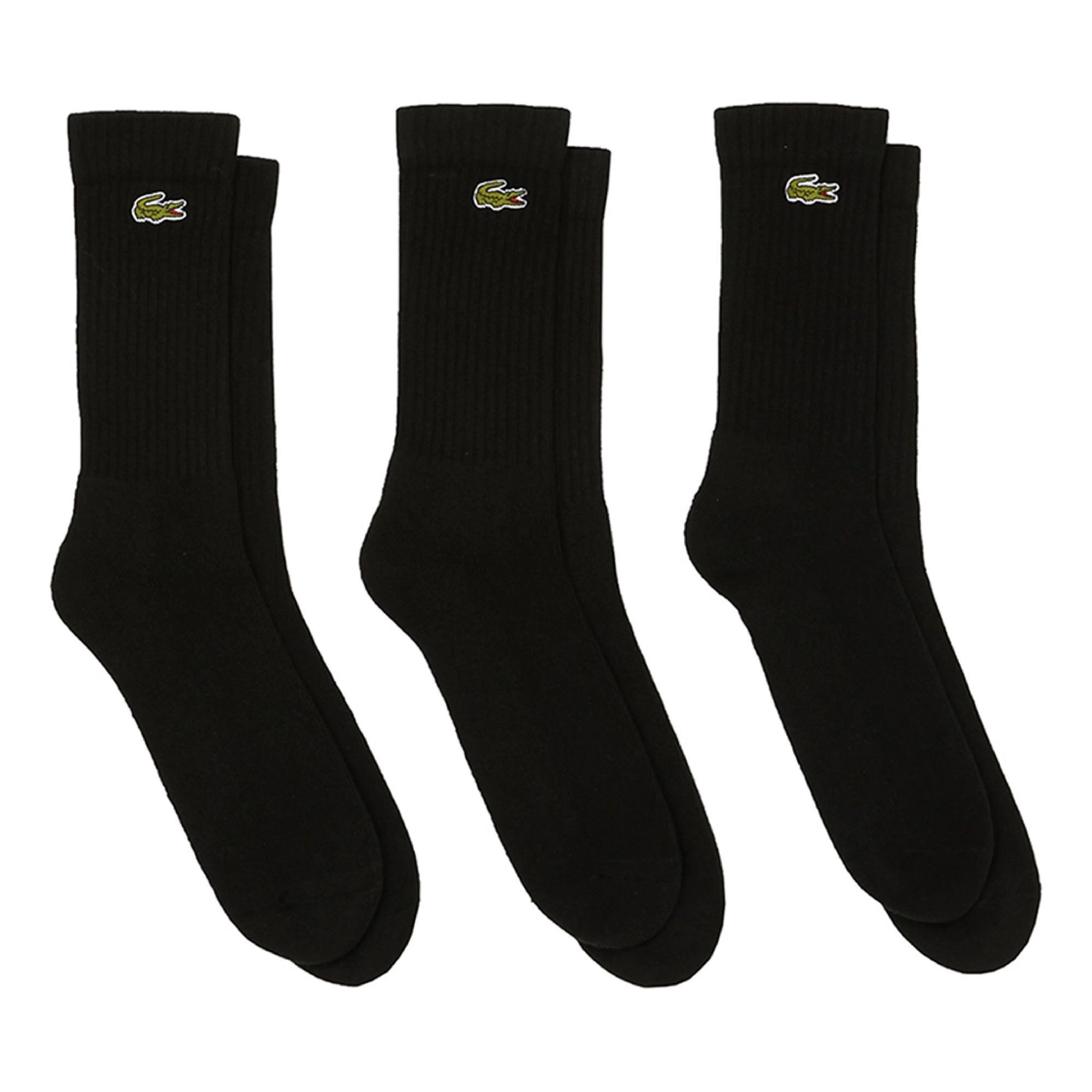 CALCETIN LACOSTE SPORT NEGRO X3 TENIS PADEL - 4