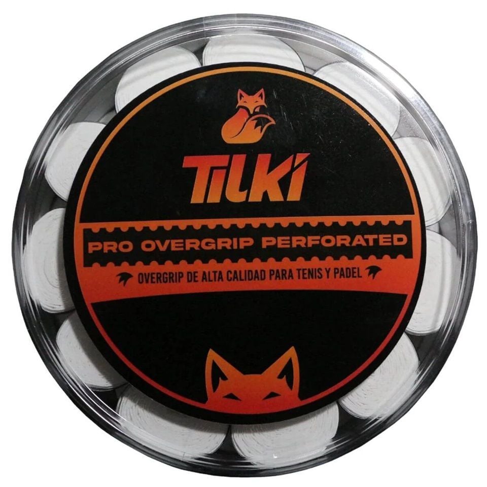 OVERGRIP TILKI PRO PERFORATED EN COLOR BLANCO X60 TENIS PADEL - 1