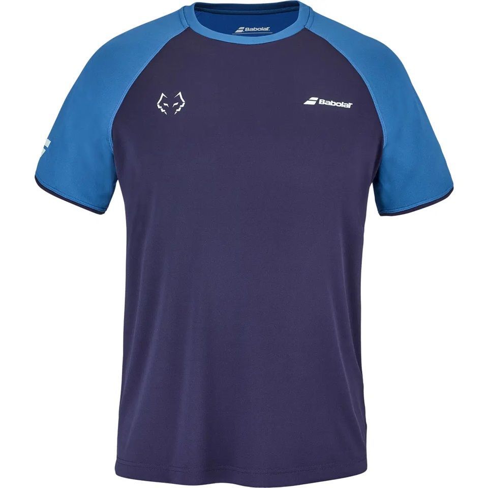 POLERA BABOLAT CREW NECK TEE JUAN LEBRON AZUL TENIS PADEL - 1