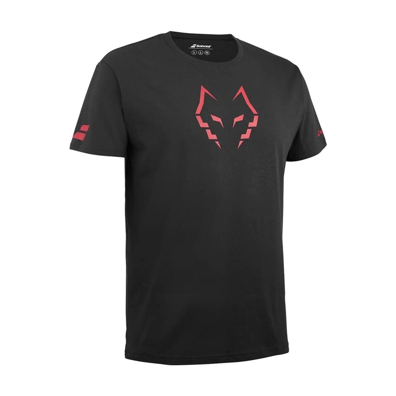 POLERA BABOLAT PADEL COTTON JUAN LEBRON EN COLOR NEGRO TENIS PADEL - 2