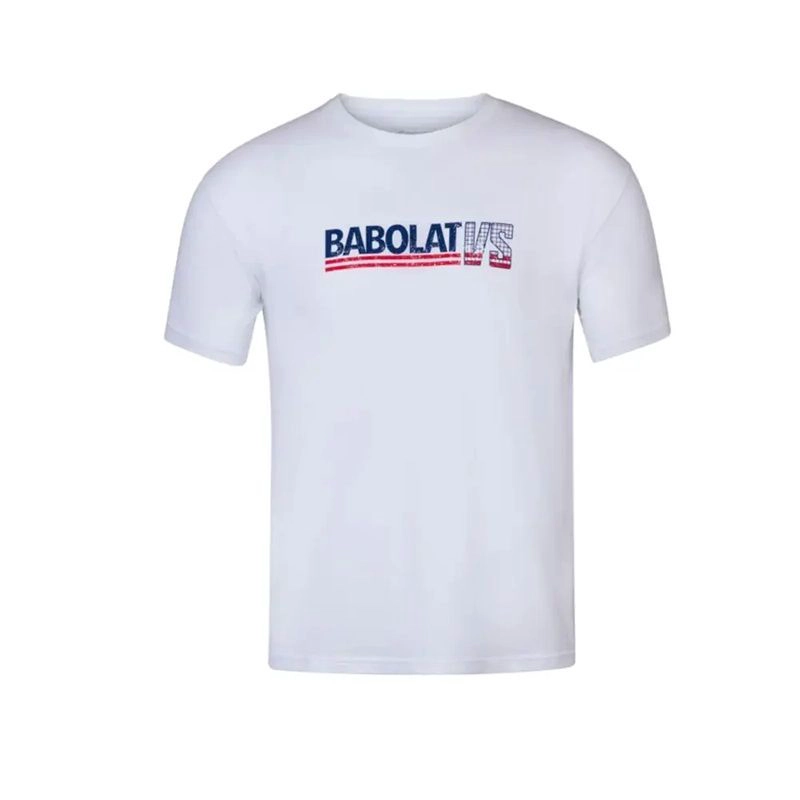 POLERA BABOLAT EXERCISE VINTAGE EN COLOR BLANCO - 1