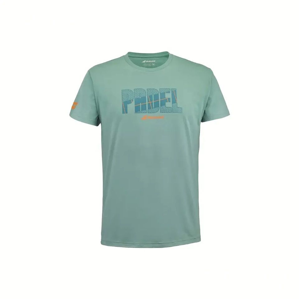 POLERA BABOLAT PADEL COTTON TEE VERDE TENIS PADEL - 1