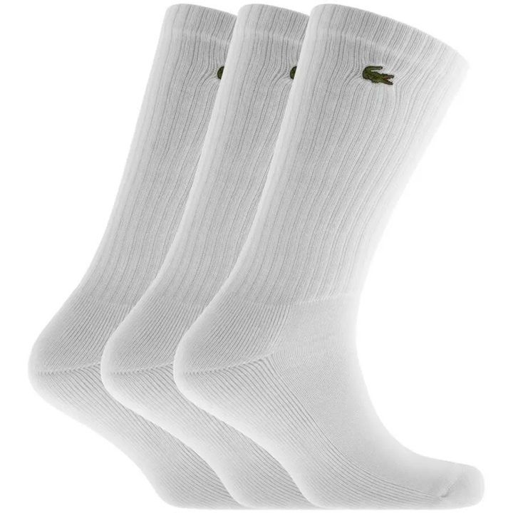 CALCETIN LACOSTE SPORT EN COLOR BLANCO X3 TENIS PADEL - 2